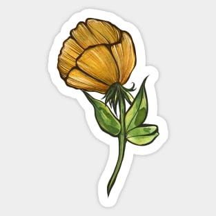 Yellow Flower Sticker